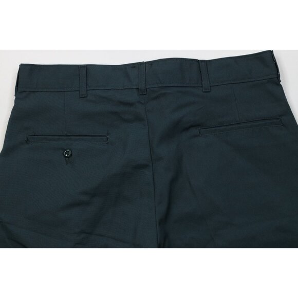 Vintage 90s Streetwear Mens Size 34 Faded Workwear Mechanic Chino Shorts Green - Picture 10 of 12